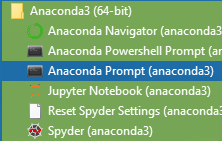 Anacondaのインストール確認1